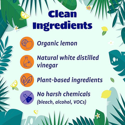 Originally Yellow All-Purpose Distilled Vinegar Spray Living Room, Bathroom, & Kitchen Cleaner Spray | Infused with Organic Lemon | Plant-Based All Purpose Cleaner, 16 Fl Oz (3-Pack)
