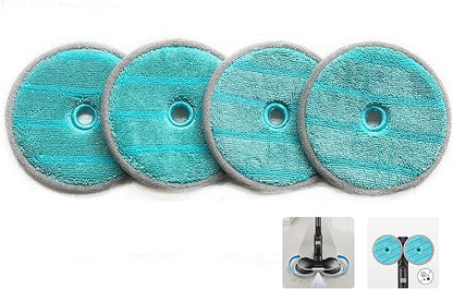 4 Pack Replacement Dry Pads for Samsung Jet Stick Spinning Sweeper Jet 90/75/70/BESPOKE Cordless Vacuum Cleaners_Blue
