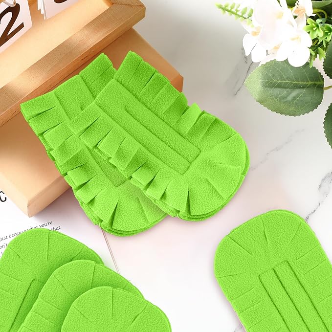 Zubebe 6 Pcs Heavy Duty Duster Refill Reusable Fleece Duster Refills Multi Surface Washable Cleaning Pads for Home, Blinds, Fans, Corners, Furniture (Olive Green)