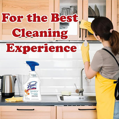 Multi-Surface Cleaner Spray, 2 Pack Plant Based Ingredients, Bleach and Dye Free, Safe around Kids and Pets, 22 oz. Each Plus Bonus Zompo-z Microfiber Cleaning Cloth