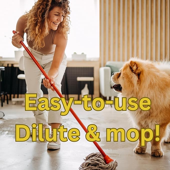 Pet Floor Cleaner – Enzyme-Powered Degreaser for Urine, Odor & Grime | Safe for Tile, Vinyl, Grout & Hardwood | Residue-Free & Pet Safe