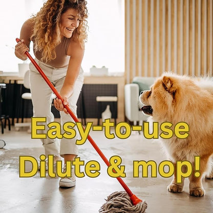 Pet Floor Cleaner – Enzyme-Powered Degreaser for Urine, Odor & Grime | Safe for Tile, Vinyl, Grout & Hardwood | Residue-Free & Pet Safe