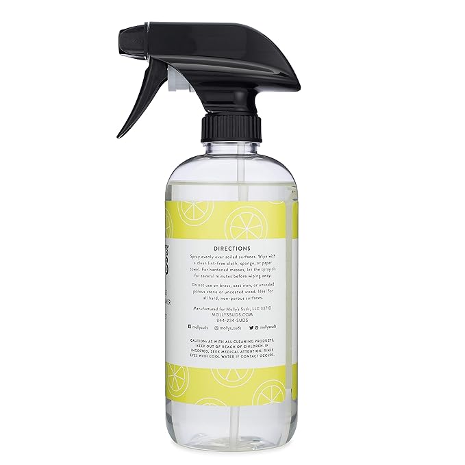 Molly's Suds All Purpose Cleaner | Multi Surface Household Spray (Powerful, Versatile) | Clean, Simple Ingredients | Lemon Burst, 16 oz (2 Pack)