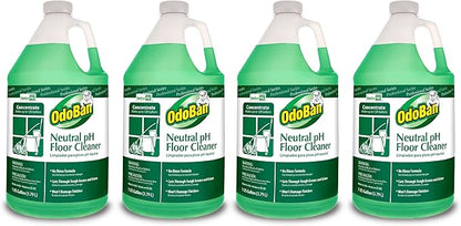 OdoBan Professional Series Neutral pH No Rinse Floor Cleaner Concentrate, 4 Gallons