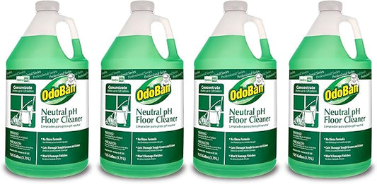 OdoBan Professional Series Neutral pH No Rinse Floor Cleaner Concentrate, 4 Gallons