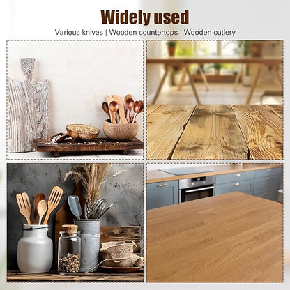 Cutting Board Oil Wax Applicator and 2pcs Scrub Brushes Set, Wood Oil Wax Applicator Sisal Fiber Cutting Board Cleaning Brush for Mineral Oil Board Wooden Worktops Utensil Care