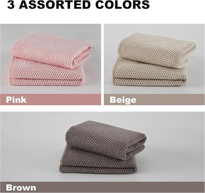 JOYMOOP Microfiber Cleaning Cloth, Soft Absorbent Cloth, Multi-Purpose Cleaning Cloth, Highly Absorbent Cleaning Rags, Lint-Free, Streak-Free Cleaning Cloths for Kitchen Home Office, 5Pcs