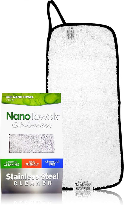 Stainless Steel Cleaner | The Amazing Chemical Free Stainless Steel Cleaning Reusable Wipe Cloth | Kid & Pet Safe | 7x16 (1 pc)