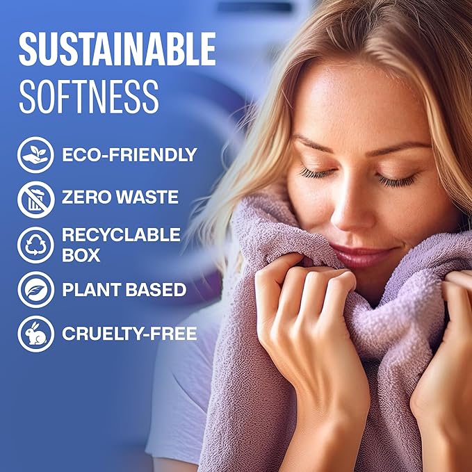 Fabric Softener Sheets for Washer – Eco-Friendly Laundry Softener Sheets for Washing Machines, Scented (200 loads)
