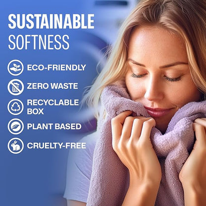 Fabric Softener Sheets for Washer – Eco-Friendly Laundry Softener Sheets for Washing Machines, Scented (200 loads)
