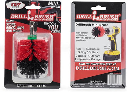 Outdoor Small Scrub Brush - Patio Cleaning Scrub Brush - Concrete Pools Cleaning Brush - Garden Statue Cleaning Tools - Monuments and Headstone Restoration Kit - Granite Cleaning Brush for Home Use