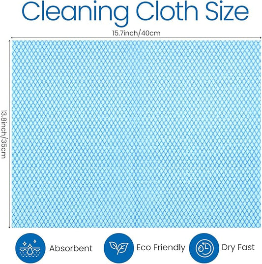 Tioncy 400 Pcs Disposable Cleaning Cloths Reusable Handy Wipes for Kitchen Multi-Purpose Disposable Cleaning Towels and Dish Cloths Absorbent Cleaning Cloth Wipes for Kitchen and Home(Colorful)