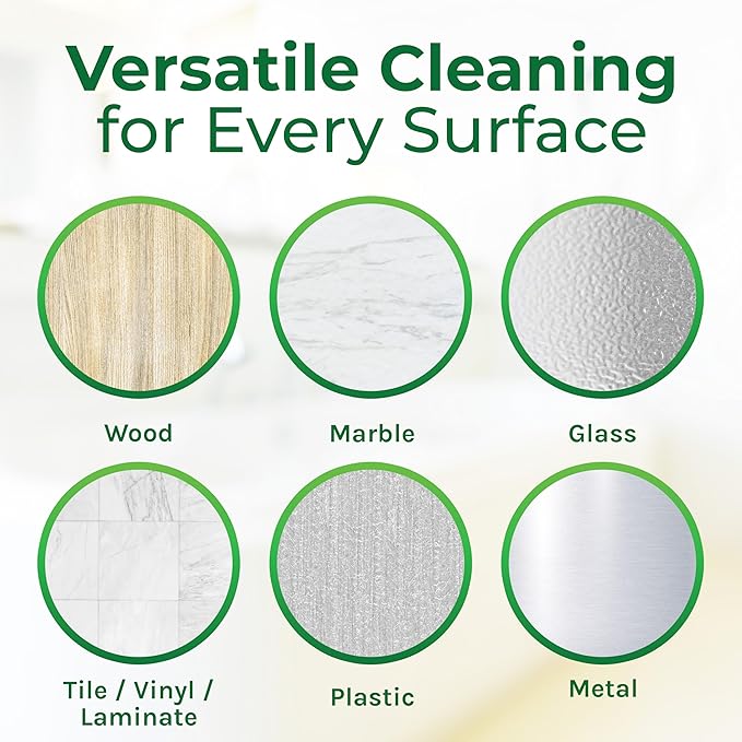 Cleaning Supplies Kit All Purpose Cleaners, Citrus Degreaser, Floor and Tile Cleaner, Window, Glass and Mirror Cleaner- No Harsh Chemicals, Family safe - 4 Pack 24 oz Sprays