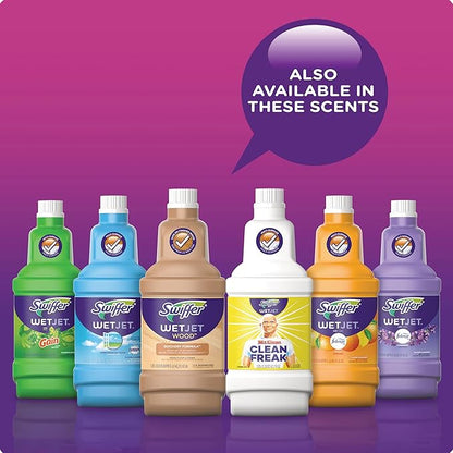 Swiffer WetJet Cleaning Solution Refill 42 Oz - Open Window Fresh Scent - 4 Pack