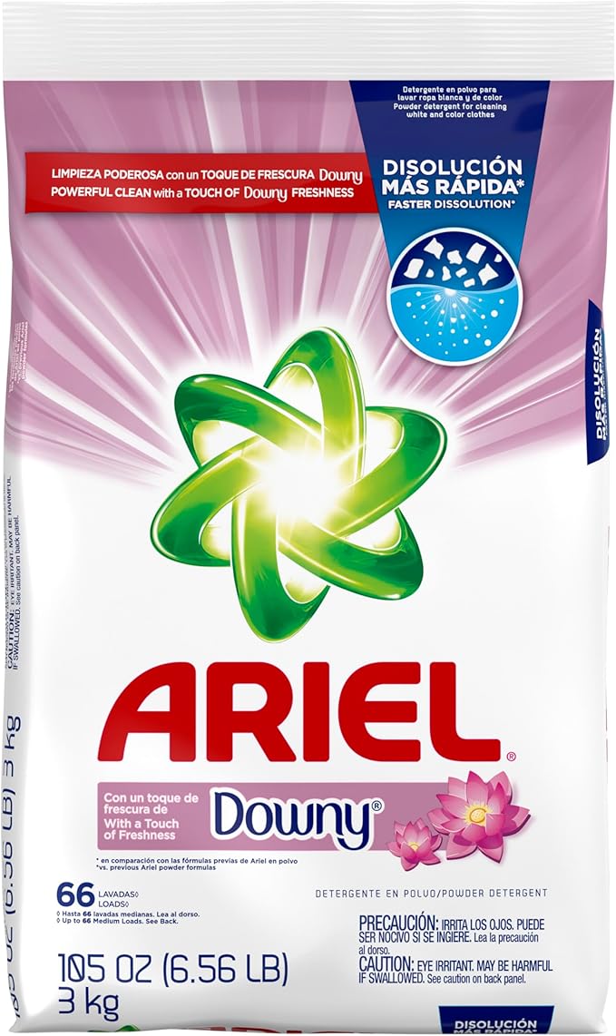 Ariel, with a Touch of Downy Freshness, Powder Laundry Detergent, 105 oz, 66 loads