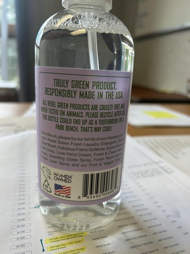Rebel Green Natural All-Purpose Cleaning Spray - Essential Oil Multi-Surface Cleaner - Kid Safe, Pet Safe & Sustainable Cleaning Products