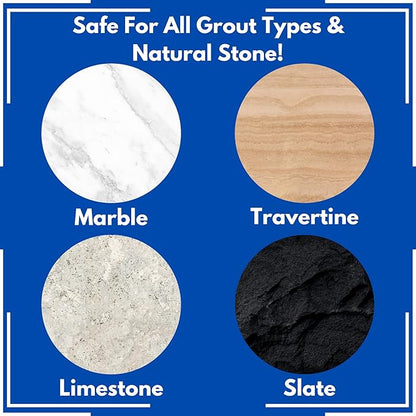Black Diamond Ultimate Grout Cleaner: Best Cleaner for Tile, Ceramic, Porcelain, Marble Acid-Free Safe Deep Cleaner & Stain Remover for Even The Dirtiest Grout (1-Gallon)