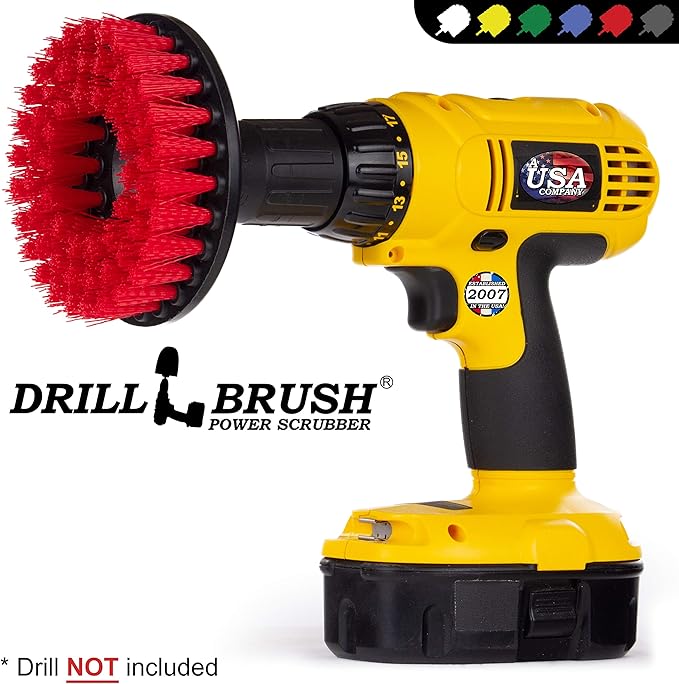 Outdoor Cleaning Supplies - Concrete Scrubbing Brush - Deck Scrubber - Headstone Restoration - Statue Cleaning Tools - Wood Floor Scrubber - Gutter Brush - House Siding Cleaner - Clean Garage