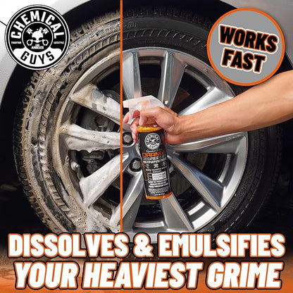 Chemical Guys Signature Series Orange Degreaser, Heavy-duty All-purpose Cleaner For Engines, Tires, Undercarriages & More, Professional Strength Formula, Breaks Down Grease, Oil & Grime - 128 fl oz