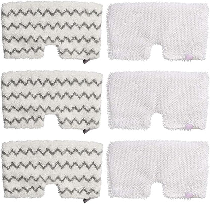 Extolife 3+3 Pack Steam Mop Pads Replacement for Shark Steam Pocket Mops S3501 S3601 S3550 S3801 S3901 S3601D S3801CO S3901D S3455K S2902 SE450