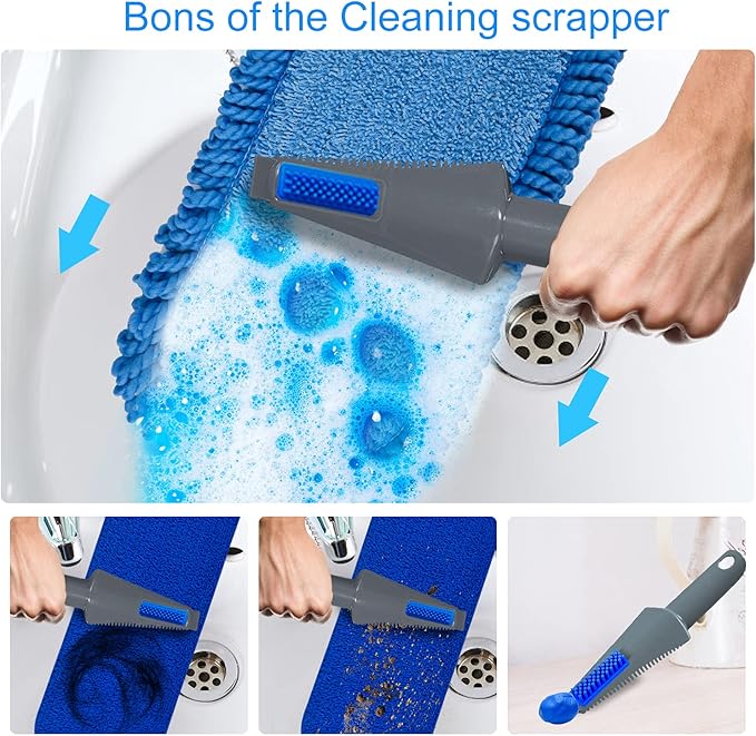 Spray Mop for Floor Cleaning with 3pcs Washable Pads - Wet Dry Microfiber Mop with 800 ml Refillable Bottle for Kitchen Wood Floor Hardwood Laminate Ceramic Tiles Floors Dust Cleaning