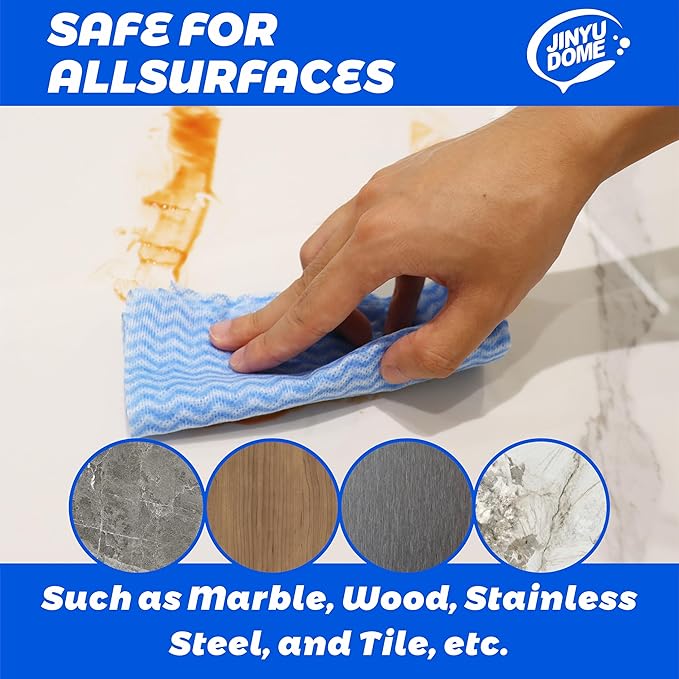 Blue Handi Wipes Disposable Dish Cloths Heavy Duty Kitchen Towels Reusable Cleaning Wipe, 60 Count