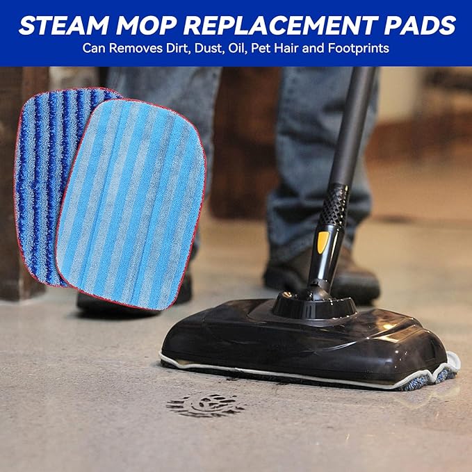 GreeSuit MC1375/MC1385 Microfiber Steam Mop Pads: Compatible with McCulloch MC1375, MC1385 Steam Cleaners, Replaces Mop Pad Model: A1375-100/101