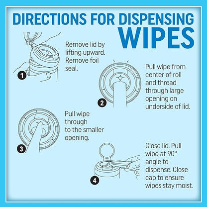 MiracleWipes for Microwaves and Cooktops, Easily Removes Food and Grime Buildup, Safe and Convenient Stove Top Cleaner, Great for Home and Kitchen Use - 60 Count