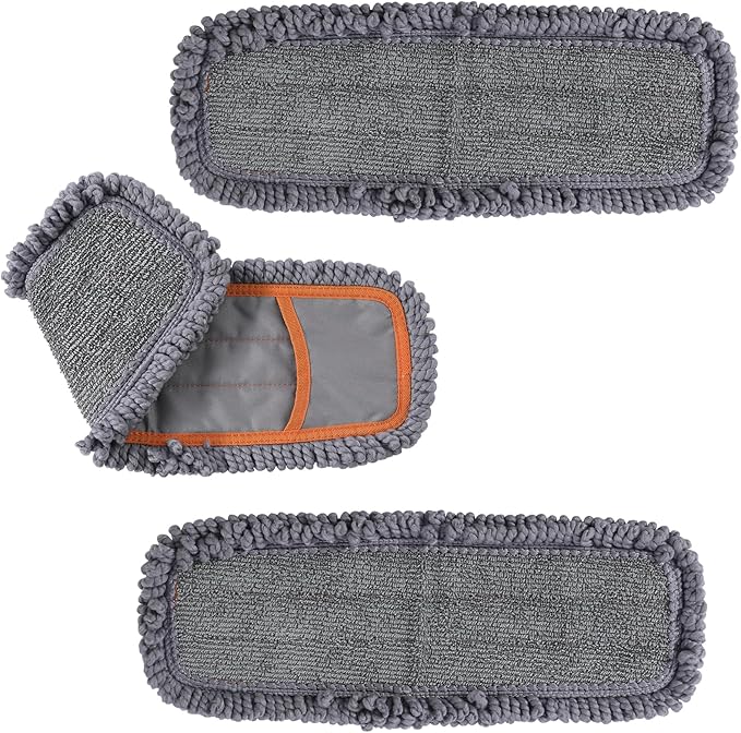 Twisted Microfiber Mop Replacement Mop Pads (Fit CLEANHOME Dust Mop : B0CYGYR9HR)