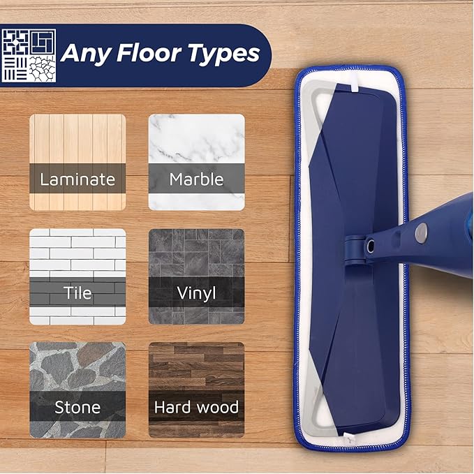 3 Pack Microfiber Cleaning Pad for Bona Spray Mop, Multi-Surface Floor Mop Replacement Pad