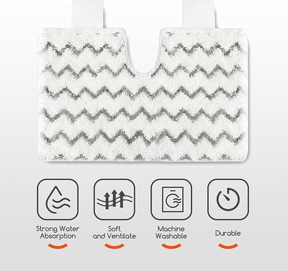 Steam Mop Pad, Good Steam Permeability,Durable/Soft/Good Adsorption,Floor Steamer Microfiber Pads for Removing Dust and Stains on Living Room Wooden Floors, Oil Stains on Kitchen Floor Tiles