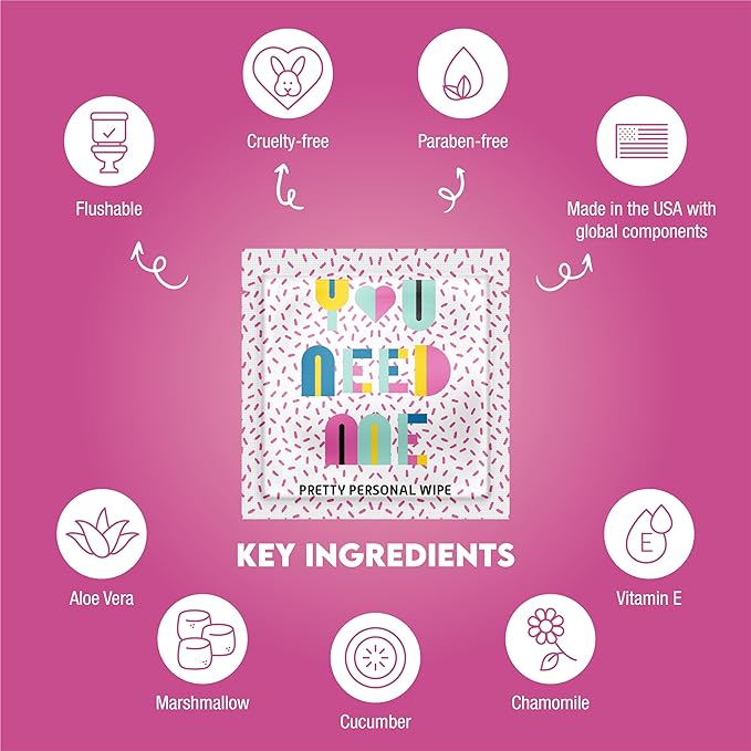 LA Fresh Feminine Wipes with Aloe Vera, Chamomile Extract, Cucumber, and Vitamin E - Pack of 200ct Wipes for Women