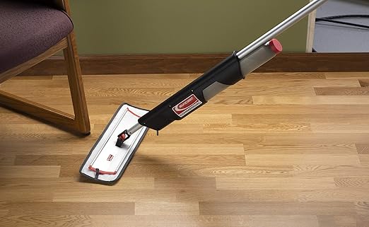 Suncast 58" Fluid Mopping System with 16" Rocker Frame, Bucket-Less Design for Easy and Efficient Cleaning, Ideal for Commercial and Residential Use, Made in The USA