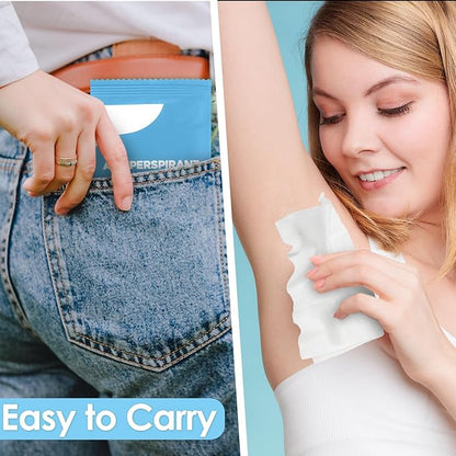 Timgle 300 Pcs Deodorant Wipes Antiperspirant Wipes Bulk Individually Wrapped Cleansing and Refreshing Scent Travel Anti Sweat for Adult Women Men Face Underarm Body Deodorizing Homeless (Blue)