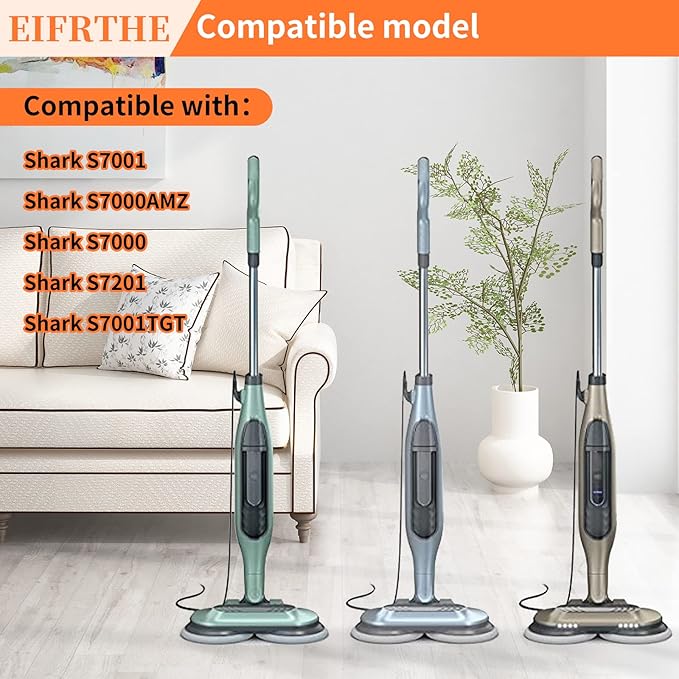Upgrade S7001 Replacement Steam Mop 10 Packs Compatible with Shark S7000 S7000AMZ S7001 S7001TGT S7000 S7201 S7005 S7020 S8001 S8201 Steam Mop,Shark Steam and Scrub Pads