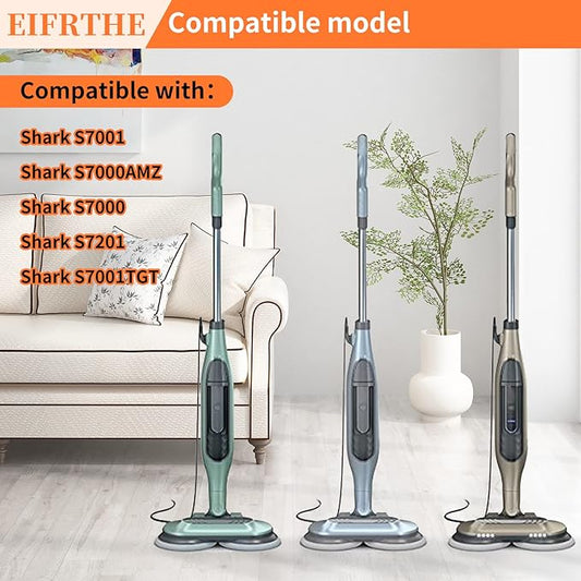 Upgrade S7001 Replacement Steam Mop 10 Packs Compatible with Shark S7000 S7000AMZ S7001 S7001TGT S7000 S7201 S7005 S7020 S8001 S8201 Steam Mop,Shark Steam and Scrub Pads