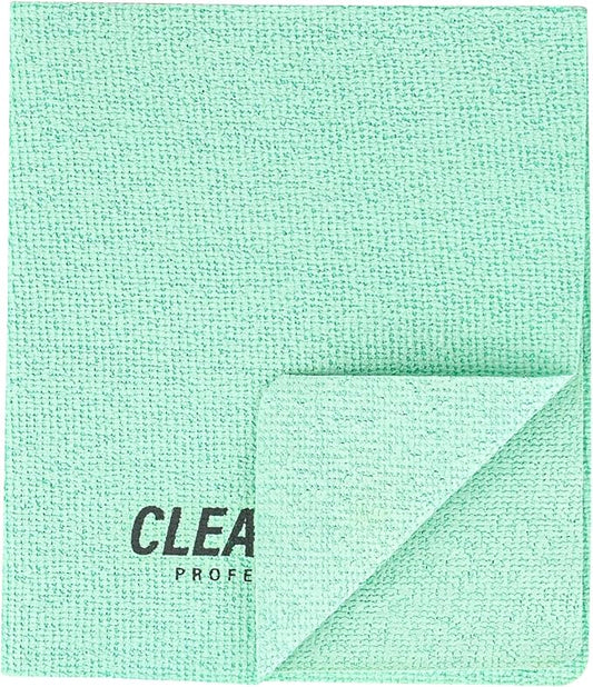 Restaurantware-Clean Tek Professional 13 x 15 Inch Cleaning Cloths, 5 Reusable Cloth Towels - Machine Washable, Absorbent, Green PVA Microfiber Cleaning Rags, Fast Drying,For Windows Or Cars