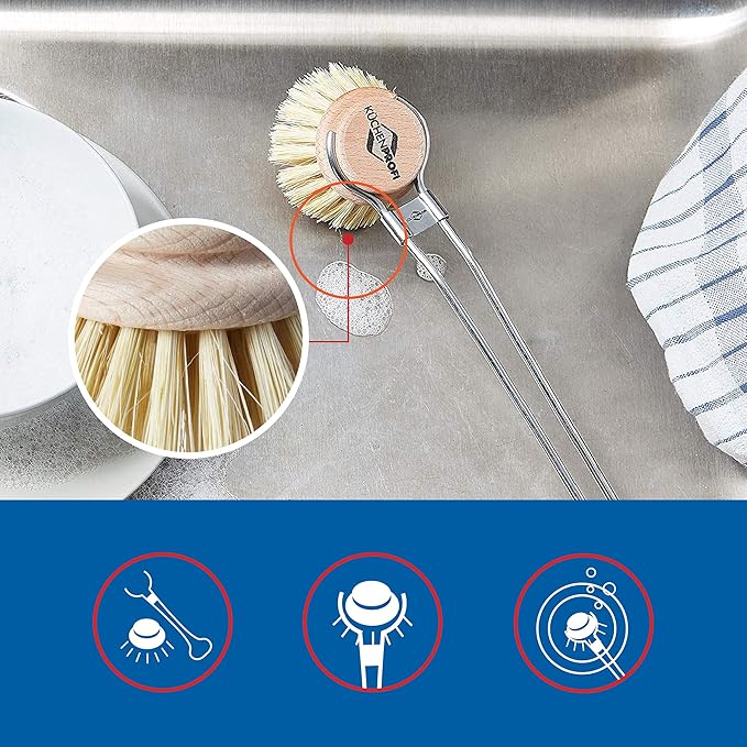 2-Pack Replacement Brush Refill for Classic Dish Washing Brush