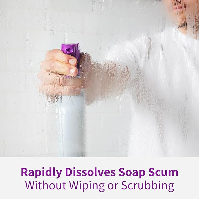 Rejuvenate Scrub Free Soap Scum Remover Cleaning Formula - Spray and Rinse for Streak Free Finish on Glass, Ceramic Tile, Chrome, Plastic and More
