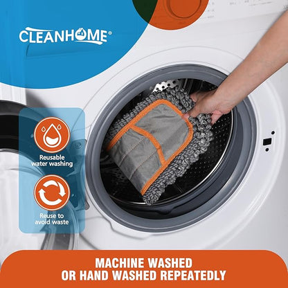 Twisted Microfiber Mop Replacement Mop Pads (Fit CLEANHOME Dust Mop : B0CYGYR9HR)