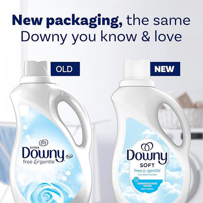 Downy Free & Gentle Fabric Softener (Fabric Conditioner), 111 fl oz, 150 Loads, Hypoallergenic