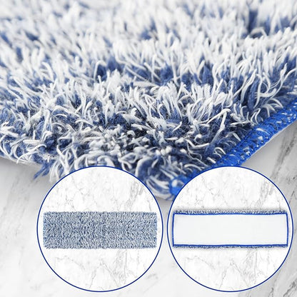 8 Pack Mop Pads Replacement for Bona Family of Mops, Washable & Reusable Microfiber Cleaning Pad for Hardwood and Multi-Surface (3 Deep Clean Pads + 3 Microfiber Cleaning Pads + 2 Dusting Pads)