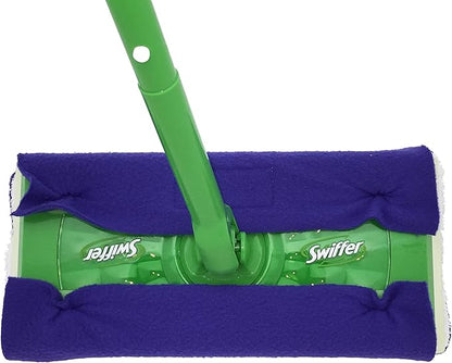 Wet Mop Pads for Sweeper - 2 Sided Fleece & Terry Cloth - Washable Reusable by Xanitize (4-Pack) (Standard, Purple, Blue, Green, Pink)
