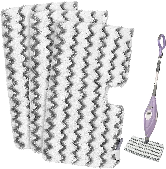 Steam Mop Replacement Pads for Shark Steam Mops S3500 Series S3501 S3601 S3550 S3901 SE450 S3801CO S3601D S2901 S2902 Shark Steam Pocket Mop, Microfiber Reusable Steam and Scrub Pads for Floor Clean