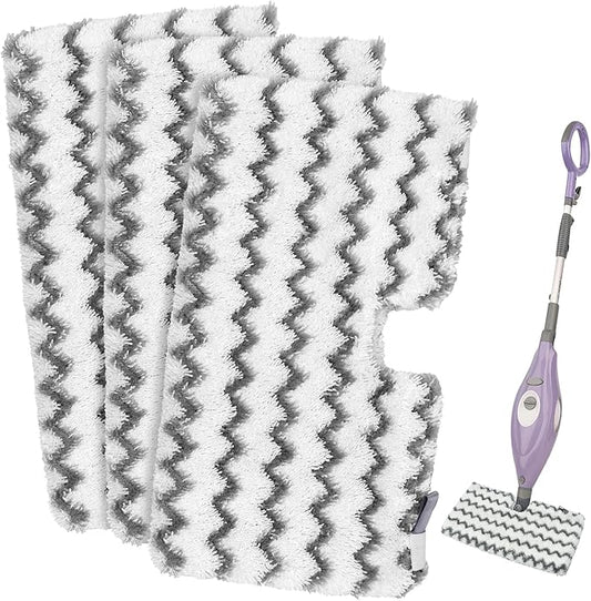Steam Mop Replacement Pads for Shark Steam Mops S3500 Series S3501 S3601 S3550 S3901 SE450 S3801CO S3601D S2901 S2902 Shark Steam Pocket Mop, Microfiber Reusable Steam and Scrub Pads for Floor Clean