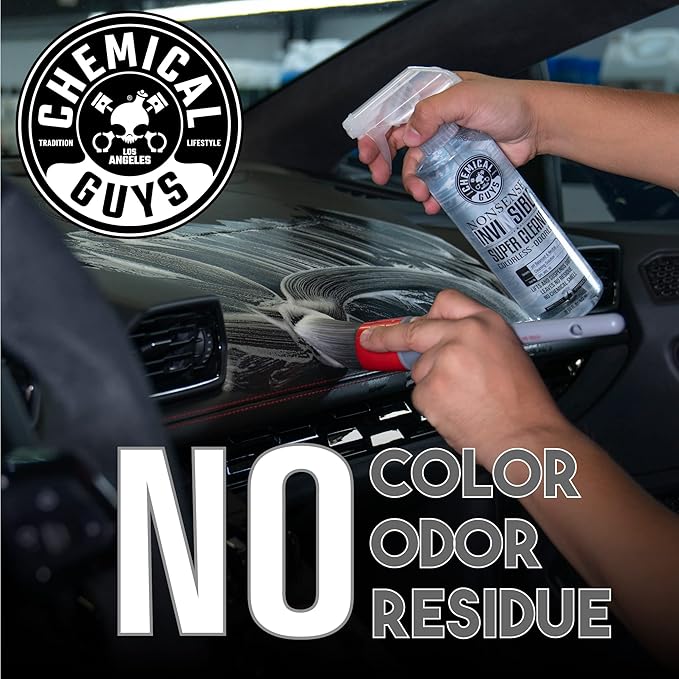 Chemical Guys SPI_993_16 Nonsense Colorless & Odorless All Surface Super Cleaner (For Vinyl, Rubber, Plastic, Carpet) Safe for Home, Garage, Cars, Trucks, SUVs, RVs & More, 16 fl oz, Unscented