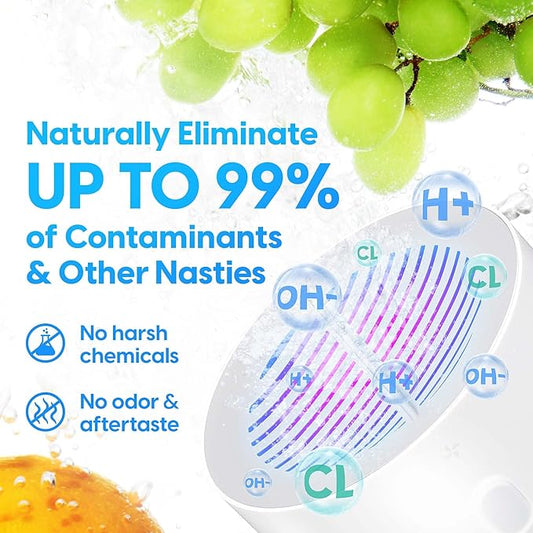 AquaPure - Fruit and Vegetable Washing Machine, 1-Year Warranty, Fruit Cleaner Device That Cleans Fresh Produce in Water, Waterproof Fruit and Vegetable Cleaner, Fruit and Veggie Purifier