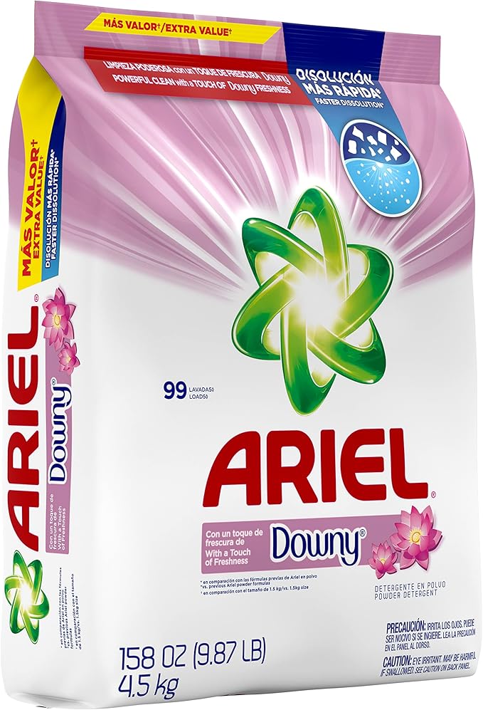 Ariel, with a Touch of Downy Freshness, Powder Laundry Detergent, 158 oz, 99 loads (Pack of 2)