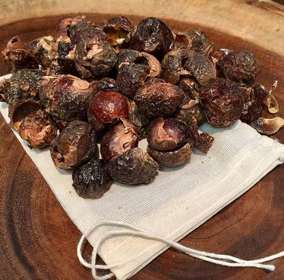 SoNatural Organic Soap Nuts Deseeded 1kg/2.2lbs (330 loads) With 1 Wash Bag, Eco-friendly Soap Nuts Laundry Detergent Highly Effective, Non-toxic, Chemical & Fragrance-free Organic Soap Berries