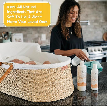 100% Organic All Purpose Cleaner | Household Cleaning | Multi Surface | Glass | Kitchen Countertop | Bathroom Toilet Tub & Shower | Non Toxic | Hypoallergenic | Hyper Concentrated | Tangerine